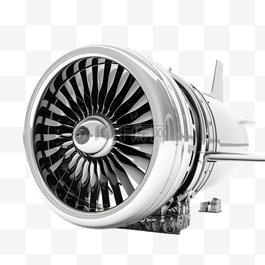 飞机涡轮喷气发动机图片