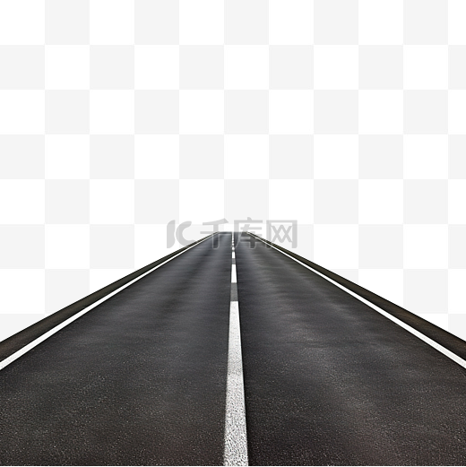 png中的空沥青路两条车道隔离直线道路线图片