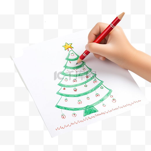 圣诞袜和圣诞树教育儿童的手写练习描线图片