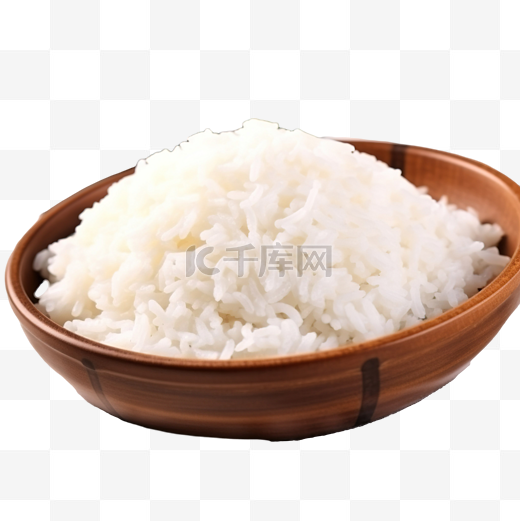 巴西食品中的传统熟白米饭图片
