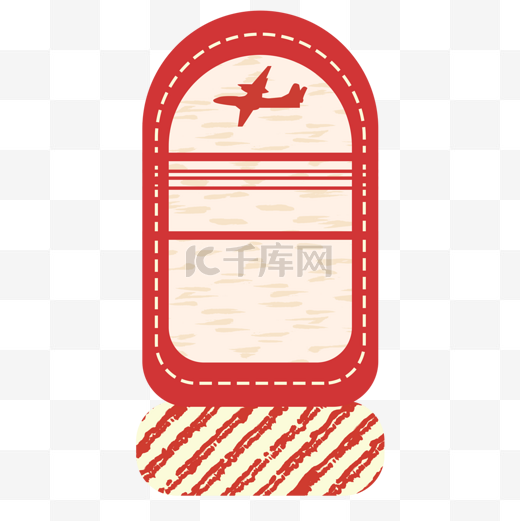 复古飞机标签邮票图片