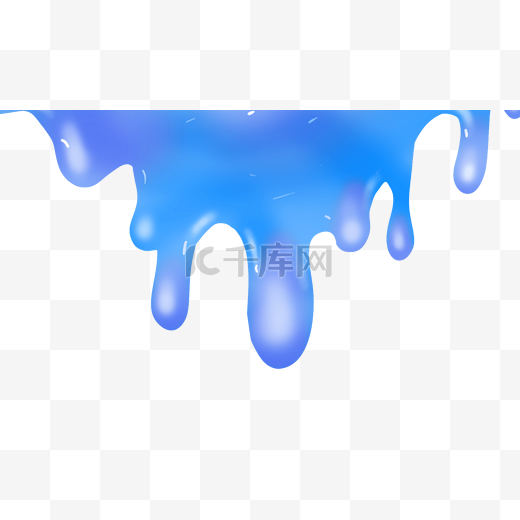 水滴蓝色流水横图图片
