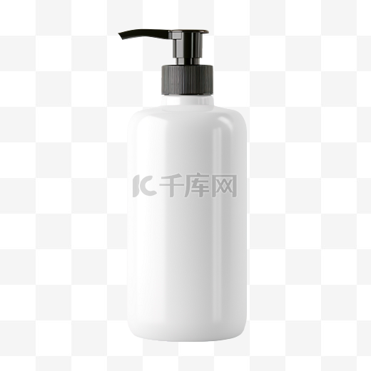 空白白色塑料泵瓶图片