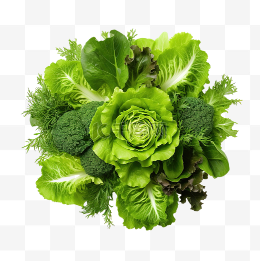 生菜 绿叶蔬菜 健康沙拉图片