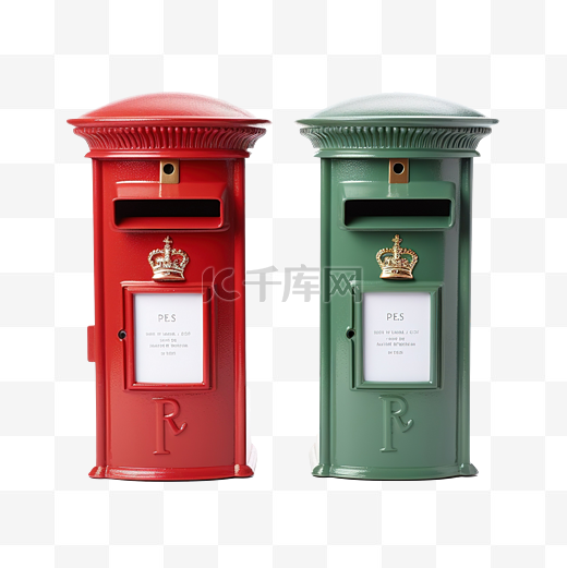 绿色和红色邮箱图片