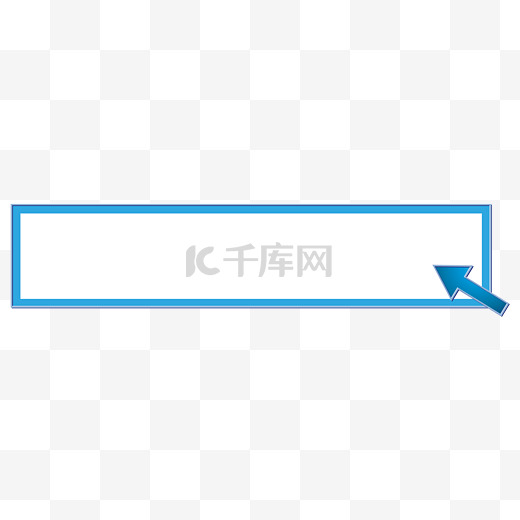 蓝色鼠标箭头标题栏素材图片