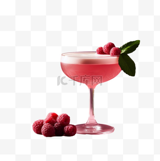 树莓饮料元素立体免抠图案图片