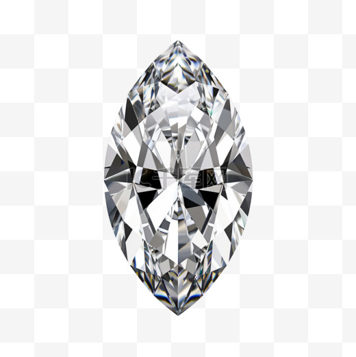 耀眼钻石元素立体免抠图案图片