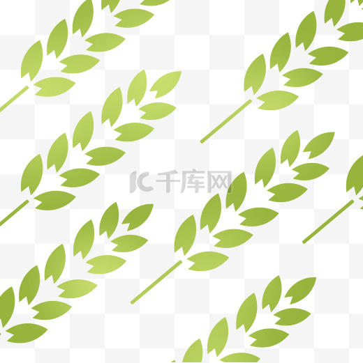 麦穗绿色底纹png图片图片
