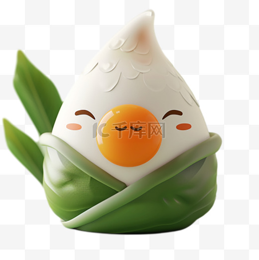 端午节可爱的蛋黄粽子设计图图片