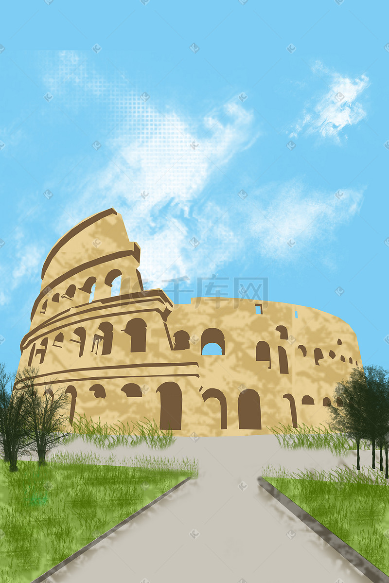 古罗马斗兽场建筑图片