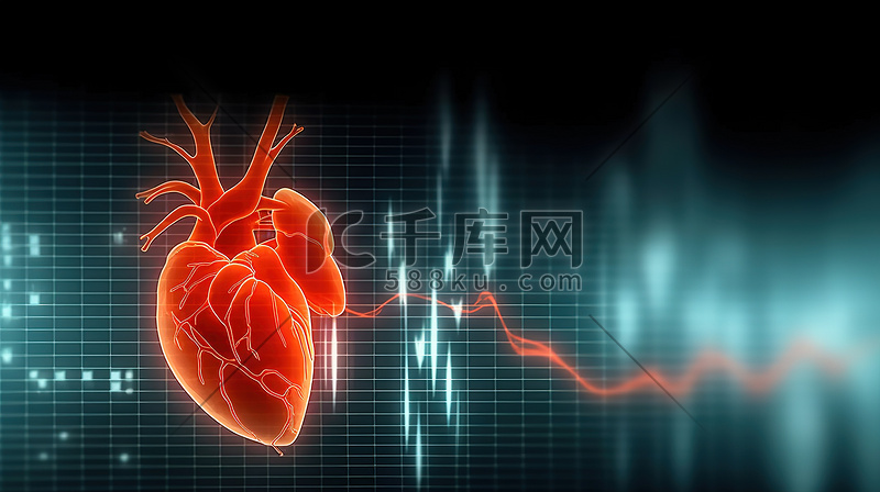 心电图人类心脏背景10图片