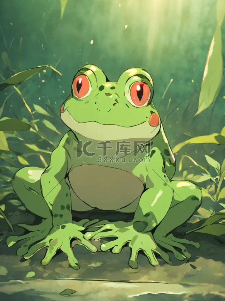 动物昆虫青蛙农村插画水蛙类图片