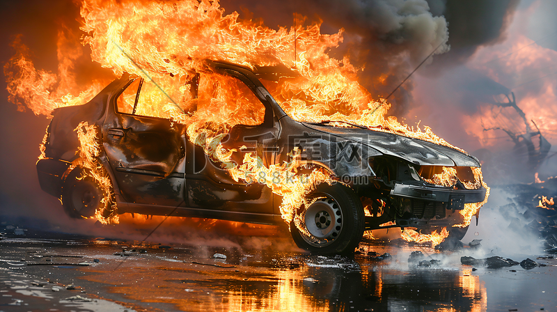 自燃燃烧出险的汽车6图片