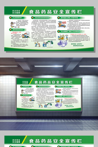 安全管理海报模板_食品药品安全管理宣传栏模版