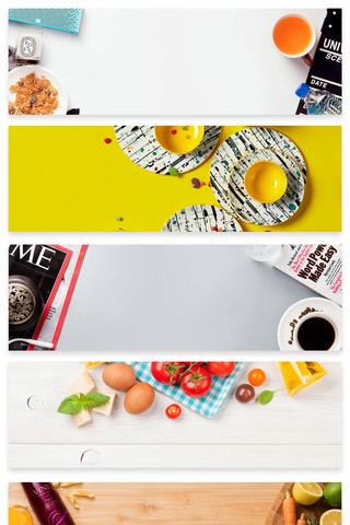 食品全屏海报海报模板_美食俯视场景图全屏海报素材