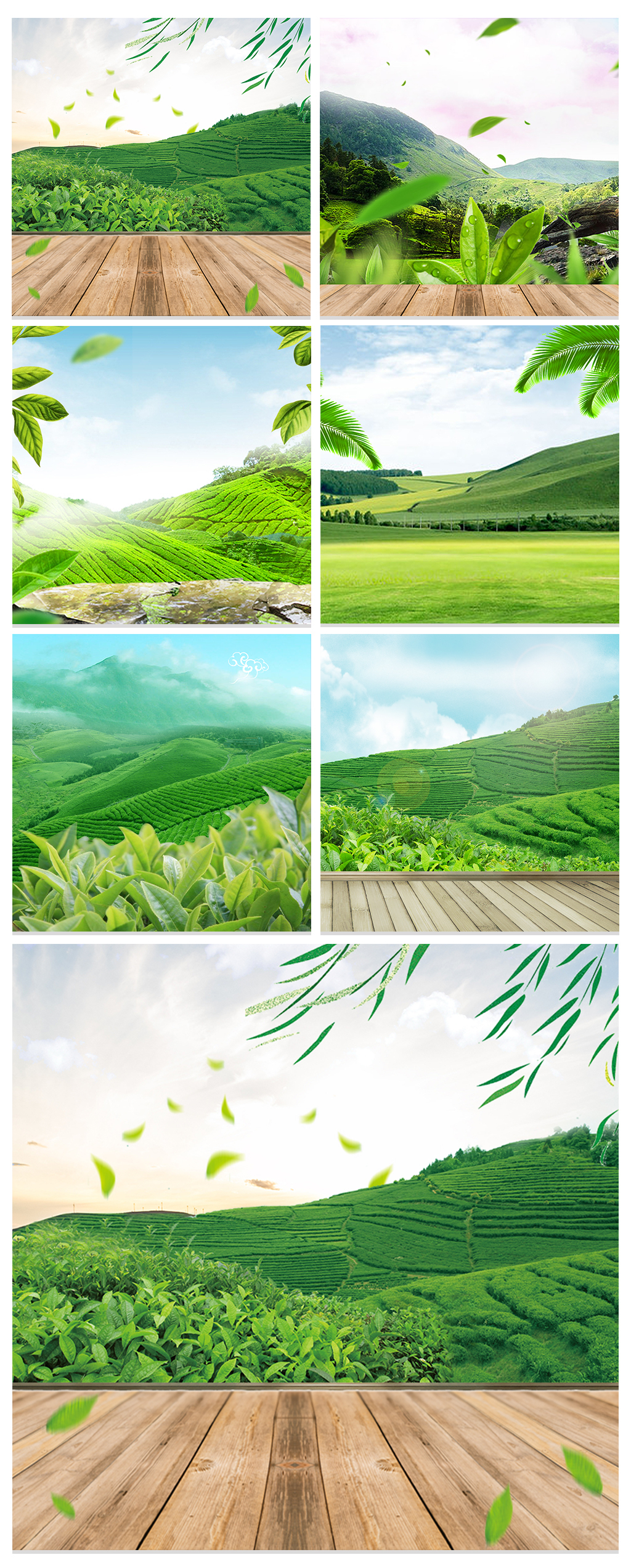 淘宝天猫绿色茶叶主图背景模板图片