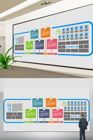 最新企业文化墙模版设计