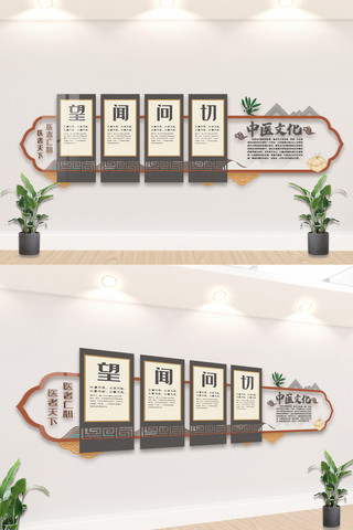 中医文化墙海报模板_中医文化墙内容宣传文化墙设计模板
