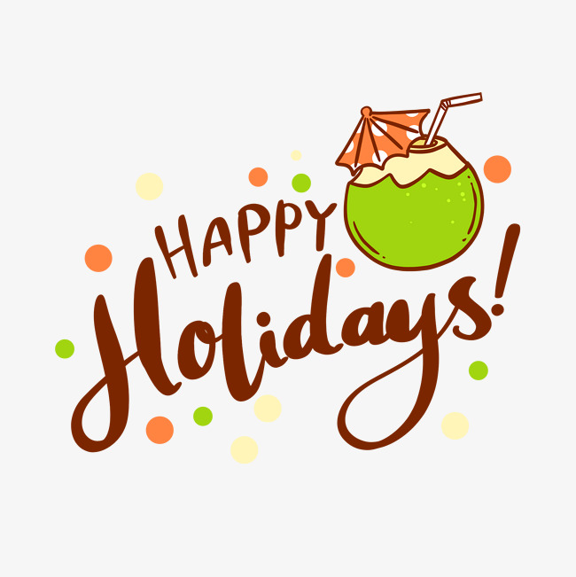 假日旅行简约英文花体字素材图片免费下载