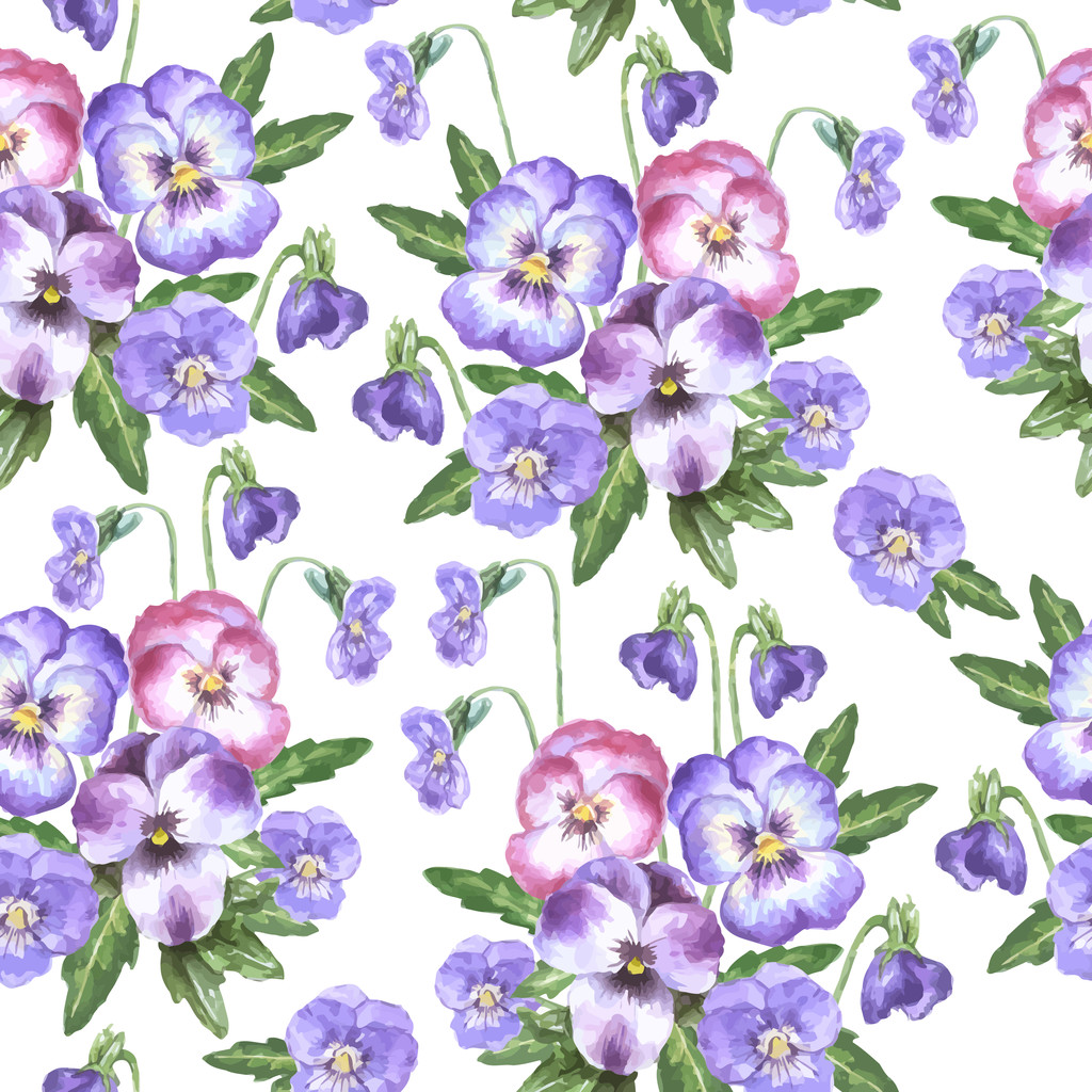 粉红色、 紫色、 紫三色紫罗兰的花束图片