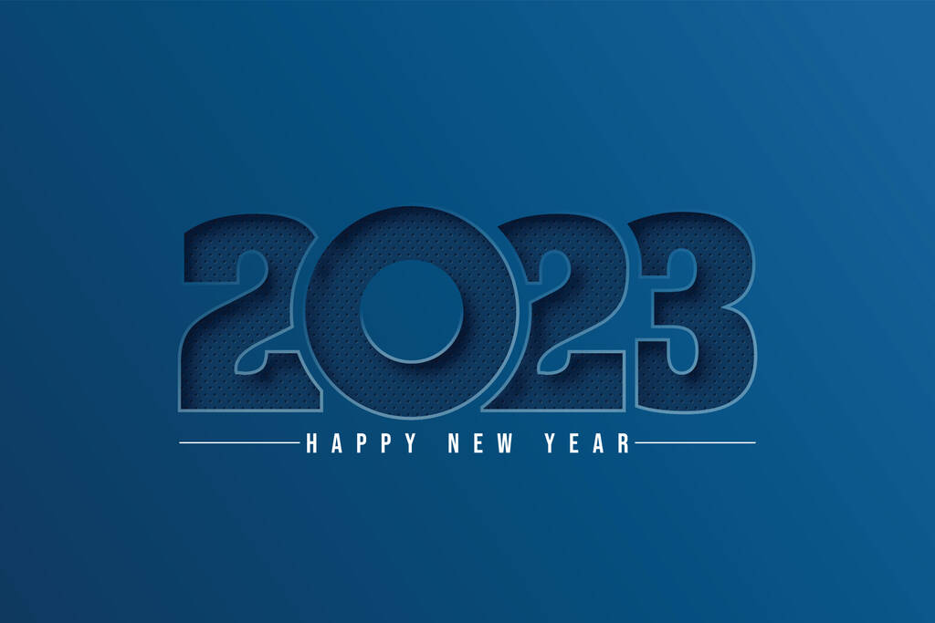 2023年剪纸背景上的矢量。2023矢量概念。节日数字的设计。排泄2023病媒概念EPS 10图片