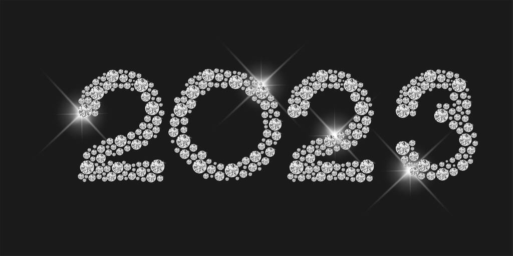 新年Vector. Happy new year 2023 logo text design. Design templates with 2023 typographic logo. 2023 happy new year symbols collection. Minimalistic backgrounds for branding, banner, cover, postcard图片