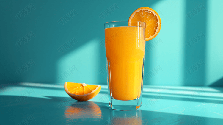一杯橙汁果汁摄影8