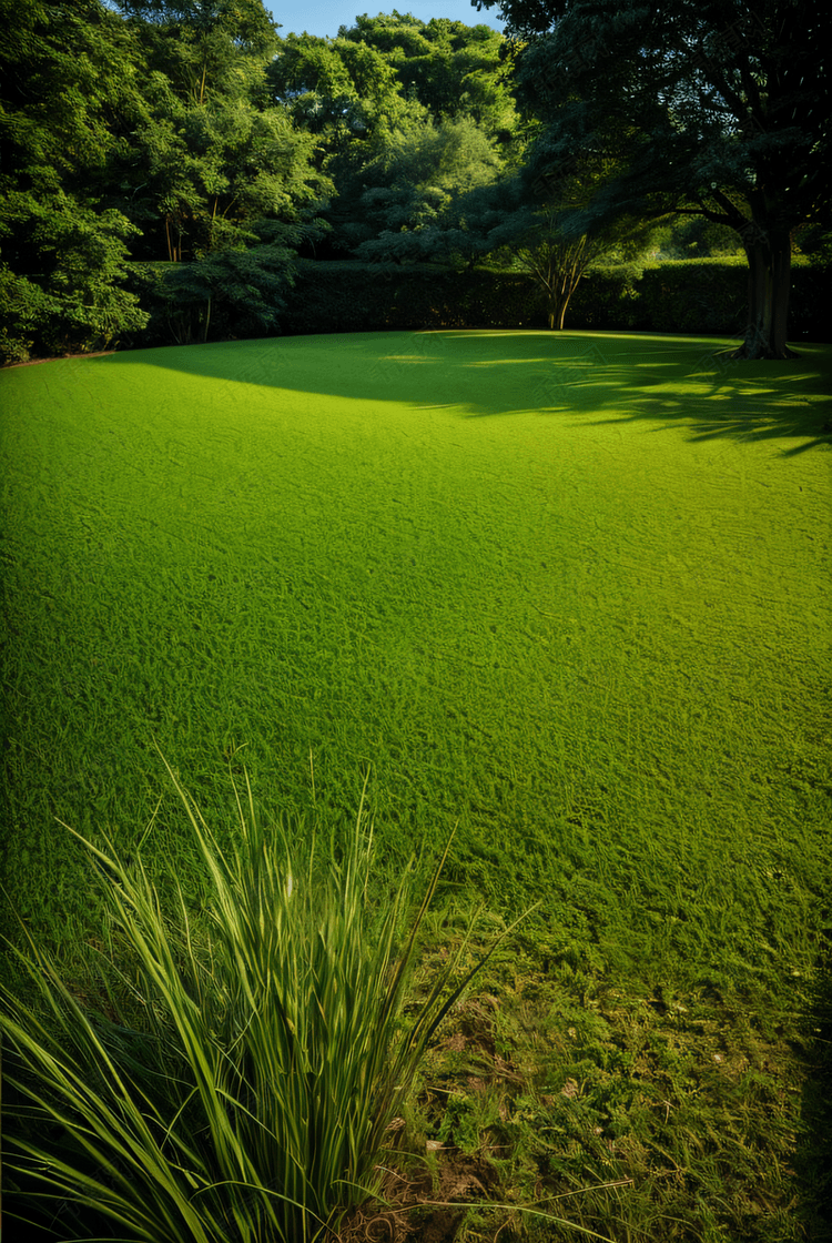 春天绿色草坪摄影图8