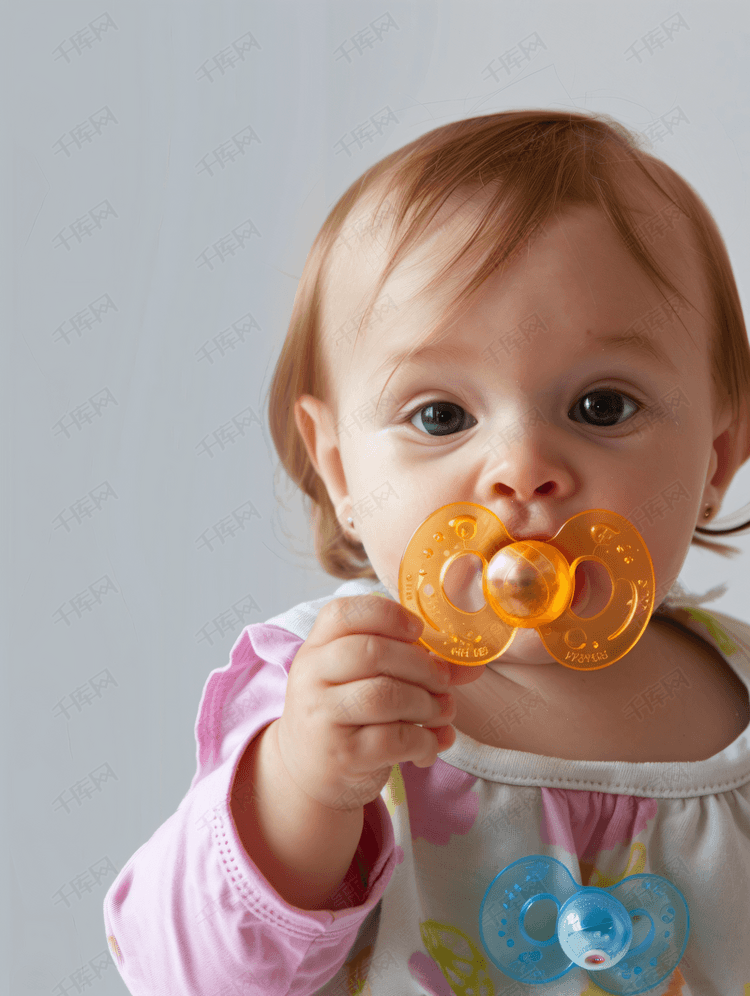 外国婴儿吃奶嘴