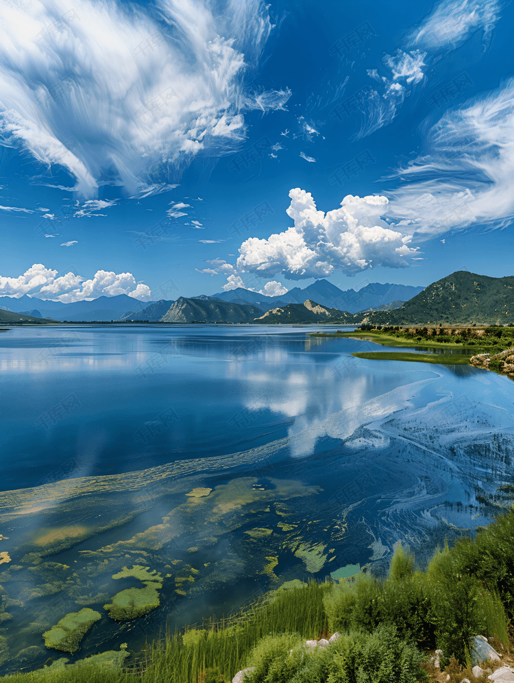 西藏美景羊湖羊卓雍错全景美图