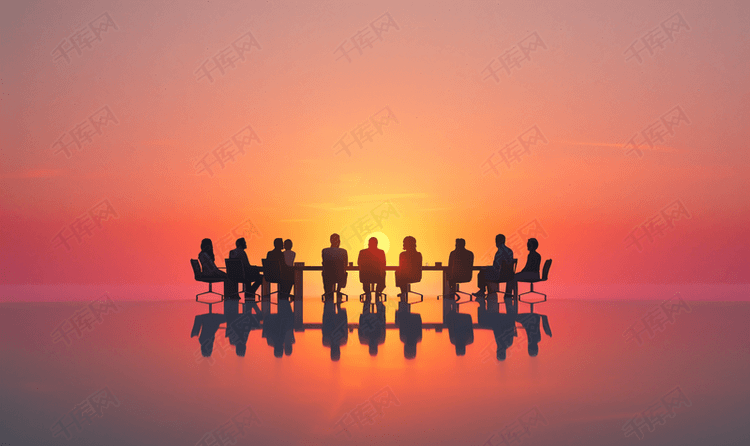 商务团队集体会议