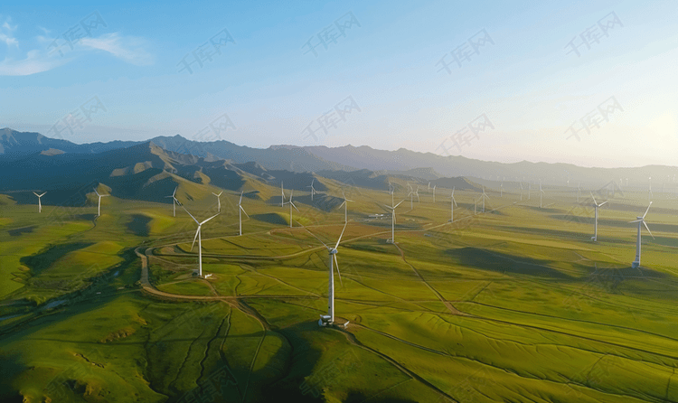 新疆草原风车风力发电资源利用全