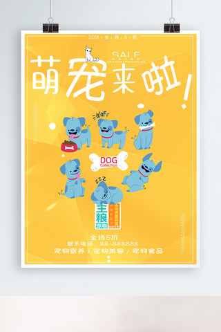 宠物海报促销海报海报模板_萌宠之家宠物食物促销海报