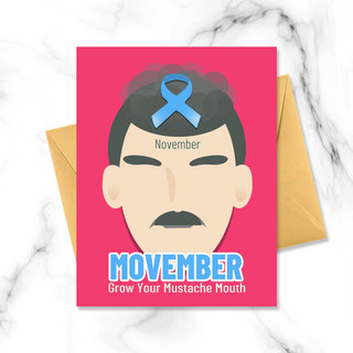 成熟的沙田柚海报模板_movember胡子月 成熟男性脸庞