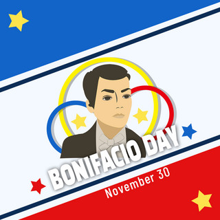 bonifacio day博尼法西奥纪念日 斜边矩形