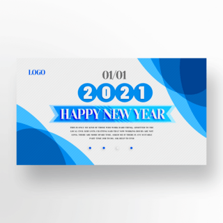 商务渐变线条海报模板_现代2021新年商务渐变庆祝banner设计