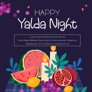 sns yalda night 深蓝色背景