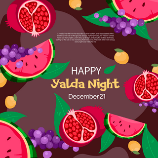 happy-new-year海报模板_深棕色happy yalda night模板