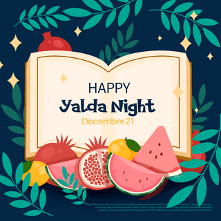 深蓝色happy yalda night