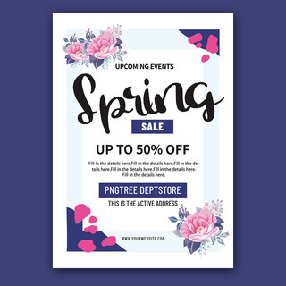 spring sale flyer