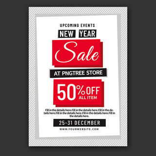 new year sale flyer