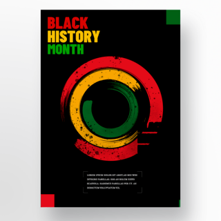黑色彩色黑人历史月
