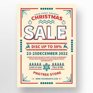 christmas sale poster