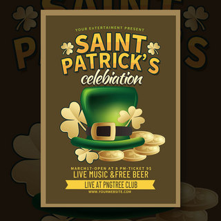 saint patrick celebration poster