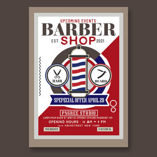 ad海报模板_barber shop poster