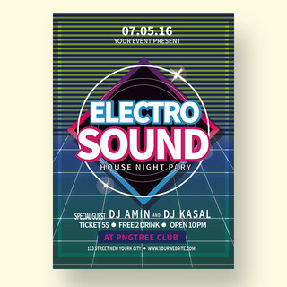 electro sound music party