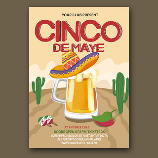 cinco de mayo celebration flyer