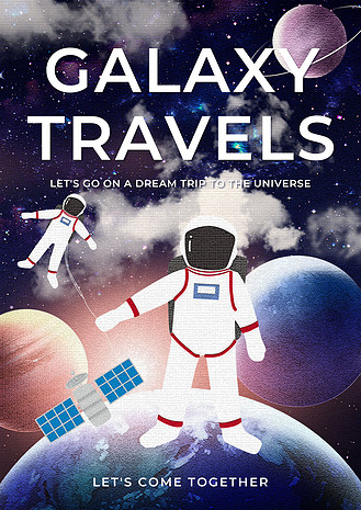 企业vip免费下载广告设计水彩太空流星海报企业vip免费下载广告设计