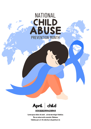 世界预防虐待儿童海报